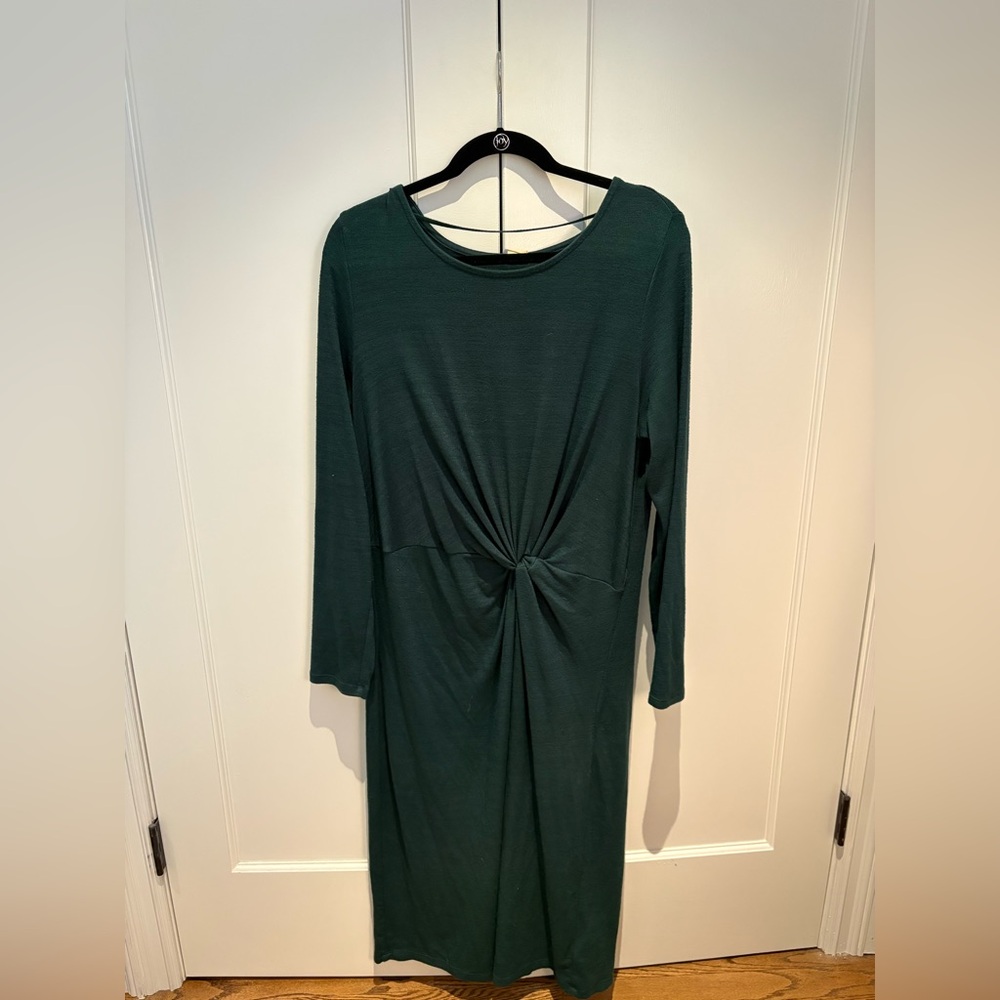 GAP Dark Green Long Sleeve Dress